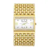 Wristwatches Gold Rectangle Women Watches 2023 Top Elegant Stainless Steel Creative Golden Rhinestone Ladies Watch Female Clock