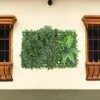 Fleurs décoratives simulées mur vert fausses plantes panneau extérieur mélange verdure toile de fond décoration panneaux de clôture pour plastique intérieur faux