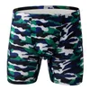 Cuecas camuflagem vermelha shorts roupa interior boxer briefs cintura média calcinha confortável e elegante poliéster spandex tecido