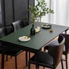 Table Cloth Solid Color Stretch Leather Waterproof Oil-proof Heat-resistant Mat Party Coffee For Living Room Custom