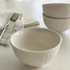 Skålar ris skål lättnad hushåll keramik franska bordsartiklar ångat ägg restaurang kök soild norra Europa