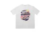 Projektantka moda odzież koszulki Rhude Summer New American Casual Letter Printing Trendy High Street Loose Okoła szyja T-shirt mężczyzn Mężczyzn Kobiet Tops Streetwear