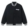 Herrjackor hiphop varsity jacka män höst brev broderi retro streetwear baseball coat kvinnor college unisex 2023 outwear