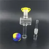 Glass Collector Kits with 10mm 14mm 18mm Quartz Tips Titanium Tip Keck Clip Silicone Container Reclaimer smoking water pipe