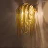 Appliques italiennes chaîne Atlantis miroir flux de lumière appliques lumières salle de bain chambre Droplight pour LOFT décor vanité