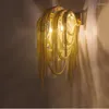 Vägglampor italiensk Atlantis Chain Mirror Light Stream Sconce Lights Badrum Droppljus för loftdekor Vanity