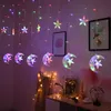 Décoration Nouveau transfrontalier nouveau Ramadan Eid lanternes étoiles lune led rideaux lumineux fête de mariage festival eid mubarak mariage arrière-plan décorations lumières imake830