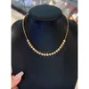 Hot Selling High Quality Fashion Fine Gift Yellow Gold Diamond 6.088Ct Necklace