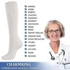 Sports Socks 5pairs Men Women Pregnancy Travel Nurses Stockings Varicose Veins For Running Knee High Compression Hiking Non Slip