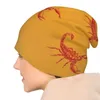 Berets Scorpion (빨간색) 니트 모자 군대 전술 모자 크리스마스 어린이 남녀 모자 여성