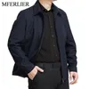 남성용 재킷 mferlier 겨울 가을 남자 대형 크기 5xl 6xl 7xl 긴 슬리브 플러스 코트 2 색