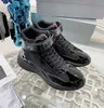 2024 Hot Luxury Designer Hommes Coupe Américaine Chaussures Haute En Cuir Verni Baskets Plates Noir Bleu Mesh À Lacets En Nylon Casual Chaussures Baskets En Plein Air Avec Taille De La Boîte: 38-46