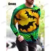 Men's T-Shirts 2023 Halloween Men's Long sleeved T-shirts Autumn and Winter New Loose Size 3D Digital Printing Tops Street Designer Clothing T231122