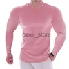 Men's T-Shirts Quick Dry Gym Long Sleeve Shirt Men Fitness Training T-shirt Running Sport Bodybuilding Skinny Tee Tops Running Workout Clothing J231121