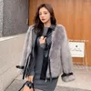 Giacca in pelle moda pelliccia da donna Lady 2023 abiti autunno inverno cappotto sintetico di lusso moto soffice di alta qualità