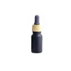 Matte Black Glass e liquid Essential Oil Perfume Bottle with Reagent Pipette Dropper and Wood Grain Cap 10/30ml Qakht