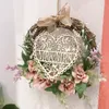Decoratieve bloemen Mr Mrs Letter Smeed krans muur hangende simulatie bloem huisdecoratie bruiloftscène luchthangers slinger