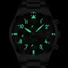 Классические Quartz Watches Designer 41 -мм мужчина из нержавеющей стали модные бренд бизнес -бренд часы Glow in the Dark 6868 наручные часы для мужчин