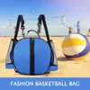 Balls Outdoor Sports Shoulder Soccer Ball Bags for Training Equipment Storage Mesh Side Two way Open Bag Volleyball BasketballBag 231122