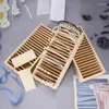 Jewelry Pouches For Creative Multi-grid Headband Box Wooden Storage Rack Display Store Counter