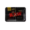 Design RAW vassoio per rotolamento sigaretta in metallo piatto per tabacco da fumo 180x125x15mm custodia per rullo a mano per macina tabacco Foller LL