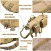 Tactical Dog Backpack Harness Molle K9Vest No-Pull Handle Comfortable Adjustable Outdoor Training Service Easy Walk Dog Harness 22233R