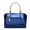 Lacquer leather handbag Women's shoulder bag Smooth solid color design Shell crossbody bag