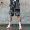 Abbigliamento firmato Rhude Nicchia di alta qualità Trendy American Summer Sports Casual Nero Loose Fitting Pantaloncini da basket da uomo Coppie Joggers Abbigliamento sportivo