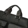 Aktentaschen Echtes Leder Schulter Aktentasche Für Männer Business Computer Tasche Tragbare Crazy Horse Herren Arbeit 15,6"