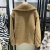 Women's Fur Faux Fur Winter Fur Coat Real Wool Alpaca Teddy Bear Coat Women Thick Fur Jacket Short Outerwear Lady Streetwear S3595 231121
