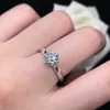 Anneaux de mariage Smyoue D couleur 1-3 carat Solitaire bague de fiançailles pour femmes étincelant laboratoire cultivé diamant bague 925 bijoux en argent 231121