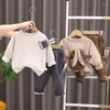 Conjuntos de ropa Traje de invierno coreano para niños 3D Dibujos animados Animal Moda Suéter Pantalones Otoño Conjunto de dos piezas Ropa superior e inferior para niños