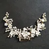 Düğün Saç Takıları Slbral Silin Yapımı Kristal Rhinestone İnciler Seramik Çiçek Gelin Saç Karalanma Düğün Saç Aksesuarları Nedime Kadın Mücevherleri 231121