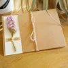 Gratulationskort 20pack Kraft Paper Envelope Card Vykort Rose Flower Sun Gypsophila Present Stationery Blessing Meddelandebrev