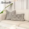 枕の贅沢な花の葉のパターンカットベルベットクッションカバーホームデコアグレースローピローケース枕カバー用のソファベッドルーム231122