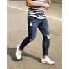 Jeans pour hommes Plus Taille S-3XL Hommes Ripped Printemps Automne Mode Casual Lavé Slim Skinny Crayon Long Denim Pantalon Streetwear