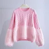 Женские свитера, зимний утолщенный свитер косой вязки с кисточками, дизайн 2023, свободный нишевый пуловер, топ женский Mujer