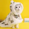 Dog Apparel Autumn winter pets dog clothing cloak blanket French bulldog puppy warm jacket mini Chihuahua coat 231121