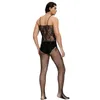 Herrensocken Herren einteilige Netzstrümpfe Strumpfhosen Transparente Body Unterwäsche Open Crotch Hollow Sexy Temptation