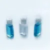 Bouteille en plastique PET de désinfectant pour les mains de 15 ml 30 ml avec capuchon rabattable de forme carrée pour lotion de maquillage liquide désinfectant Mrhsl