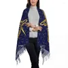 Ethnic Clothing Freemasonry Symbol Tassel Scarf Women Soft Masonic Shawls Wraps Ladies Winter Scarves