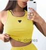 Designermerkkleding Damesmode Tanktop Sporttanktop Meisjes Pittig Meisjes Sexy Mouwloos Cut Top Sport Fitness Hardlopen Yogashirt Tanktop Kan versleten zijn