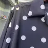 Chemises décontractées pour hommes Wacko Maria Automne Polka Dot pour hommes Noir Gris Lâche Mode Haute Qualité Vêtements