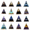 5cm Orgonite Piramide Decor Energiegenerator Genezing Kristallen bol Reiki Chakra Bescherming Meditatie Beeldjes Hars Thuis Handgemaakte Ornam Stvq
