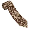 Noeuds papillon cravate pour hommes cravates maigres formelles classiques pour hommes texture de peau de girafe mariage gentleman étroit