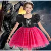 INS Meisjes pailletten spider splicing geruite kant tule jurken Baljurk kinderen bladerdeeg mouw grote Bogen prinses jurken kinderen optocht kleding Z0783