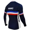 2022 France Pro Team Winter Cycling Jackets Fleece Cycling Windproof Windjacket Thermal MTB Biking Coat Mens Stuck Up Jacket284Q