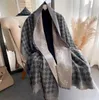 New Cashmere-like Tassel Scarf Female Five-Pointed Star Autumn and Winter Warm Double-Sided Scarf Air Conditioning Blanket Shawl