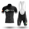 NOWOŚĆ 2022 IRLANDIA Black Cycling Team Jersey 19D Pad Bike Shorts