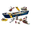 Blocos 793 peças 11617 Ocean Adventure Giant Ship Building Toy City Series 60266 Presentes para crianças montados 230421